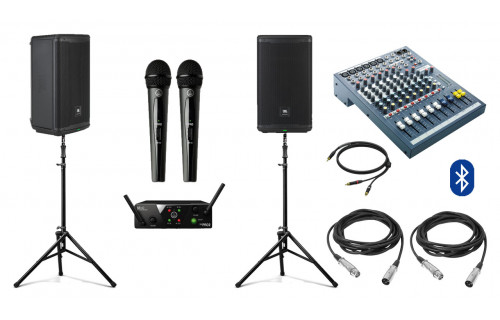 Акустическая система JBL EON710 с Bluetooth + микрофоны | 2x650Вт